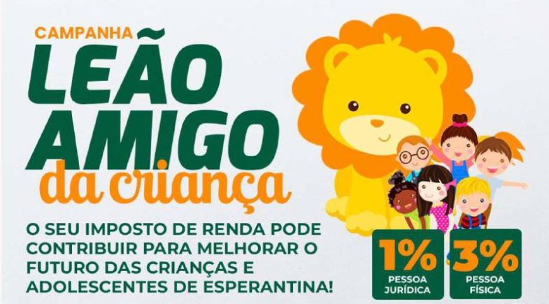 Esperantina lança V Edição da Campanha Leão Amigo para beneficiar crianças e adolescentes