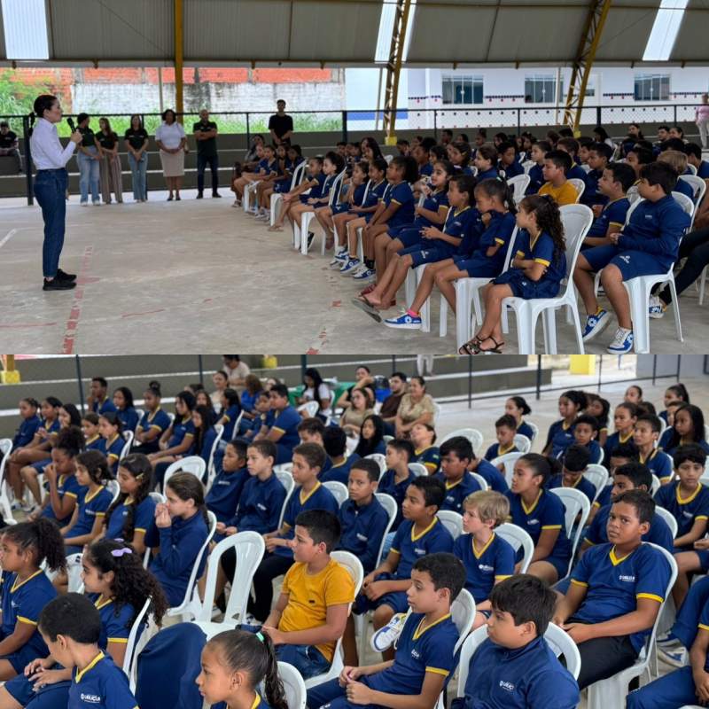 Alunos da rede municipal participaram de ação ambiental do Programa Fogo Zero - Prefeitura de Uruçuí