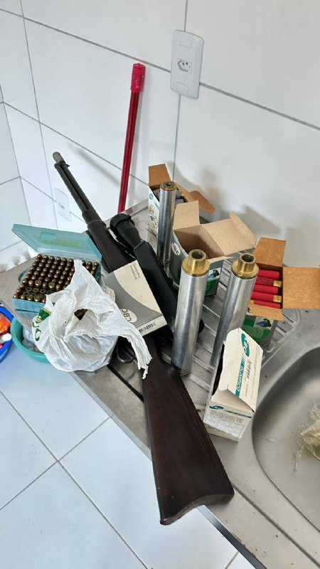 Arma apreendida em Teresina | FOTO: SSPArma apreendida em Teresina | FOTO: SSP