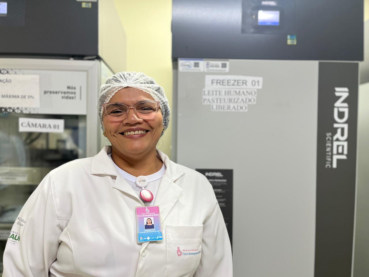 Vanessa da Paz, coordenadora do Banco de Leite. Foto: Gilza Beatriz Aires