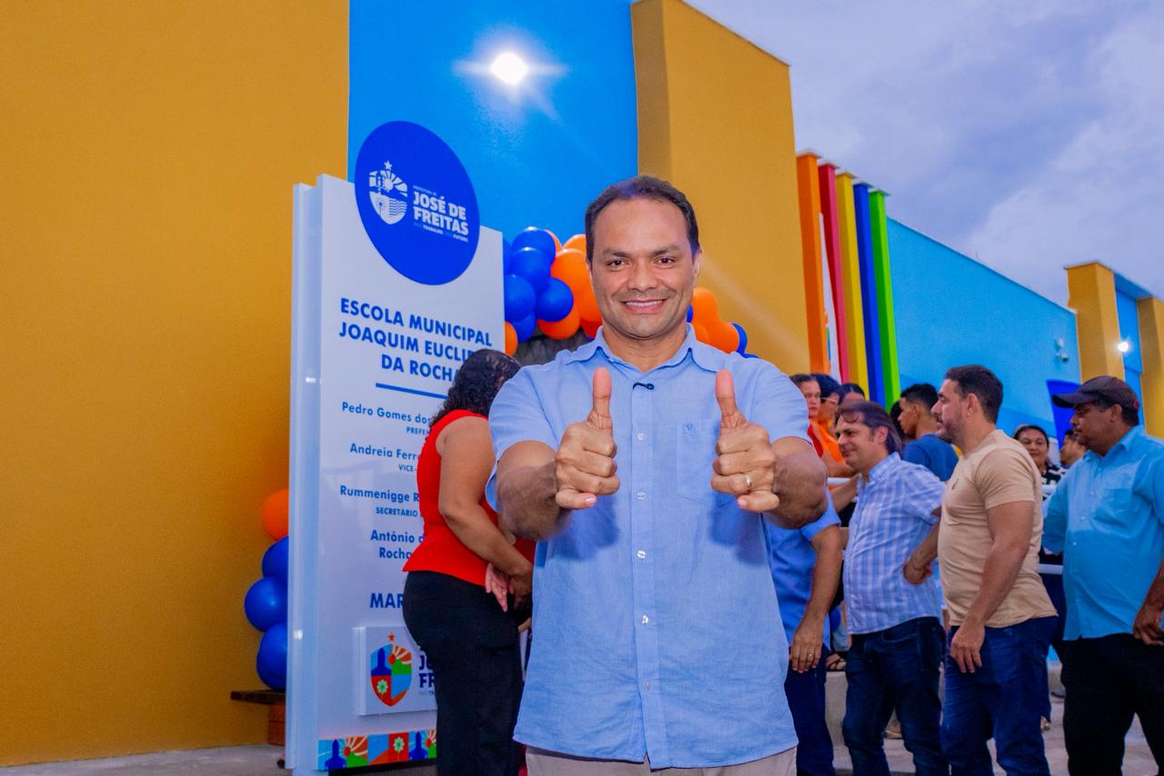 Prefeito Pedro Gomes entrega reconstrução de mais uma escola em José de Freitas - Imagem 1