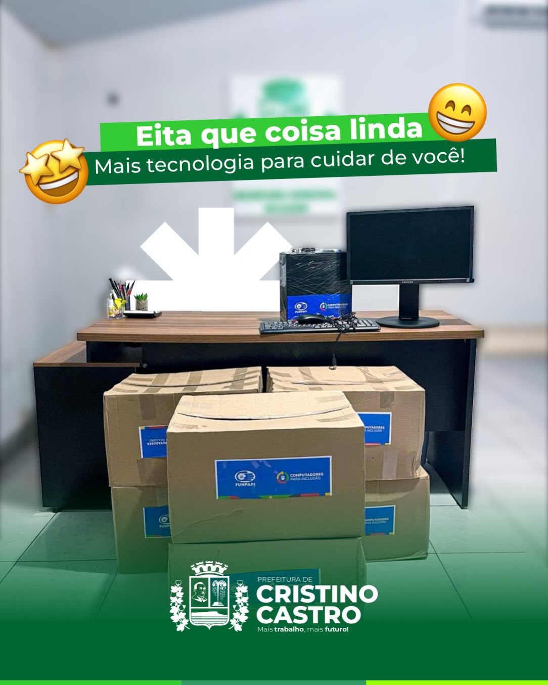 Novos equipamentos reforçam atendimentos nas UBSs de Cristino Castro -  Foto: Prefeitura de Cristino Castro