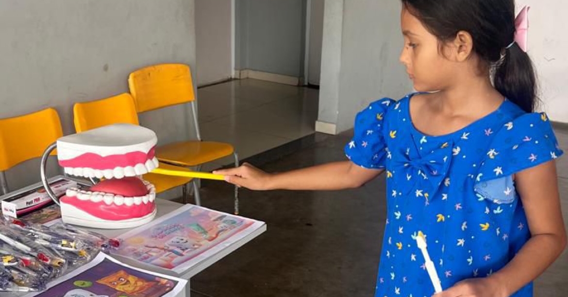Prefeitura de Nossa Senhora dos Remédios realiza ação educativa sobre saúde bucal | Divulgação/AscomPrefeitura de Nossa Senhora dos Remédios realiza ação educativa sobre saúde bucal | Divulgação/Ascom