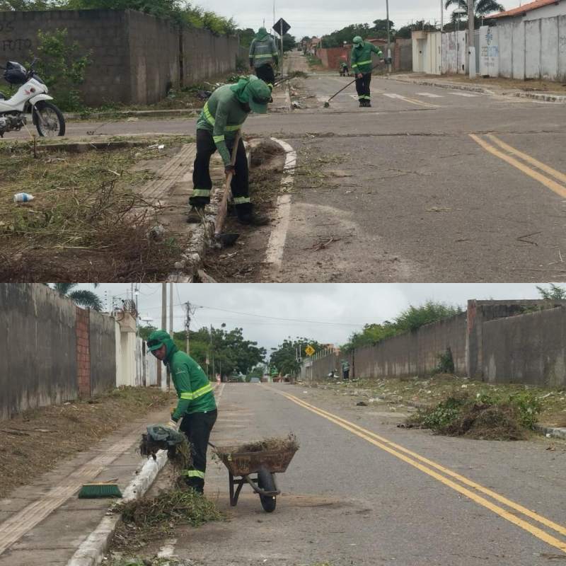 Ações de limpeza urbana são reforçadas para garantir mais organização e segurança à população - Divulgação/ ASCOMAções de limpeza urbana são reforçadas para garantir mais organização e segurança à população - Divulgação/ ASCOM