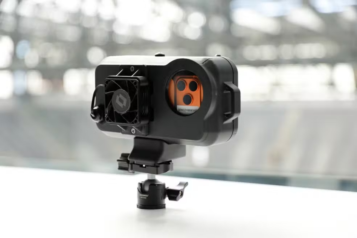 Athletico recebe instalação do sistema do impedimento semiautomático na Arena da Baixada (Foto: Divulgação/Athletico)