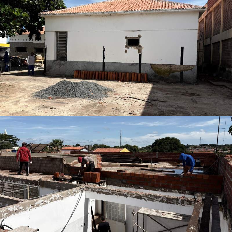 Construção do novo Centro de Saúde segue em ritmo acelerado - Divulgação/ASCOMConstrução do novo Centro de Saúde segue em ritmo acelerado - Divulgação/ASCOM