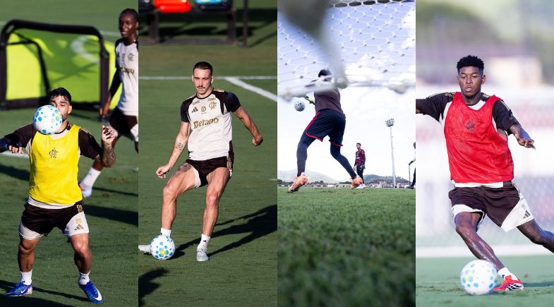 Treino do Flamengo no ninho do Urubu - Foto: Gilvan de Sousa/ Flamengo 