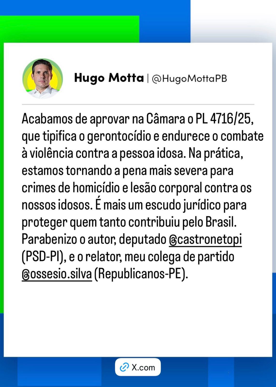 Gerontocídio: pena pode chegar a 53 anos após aprovação na Câmara - Imagem 2