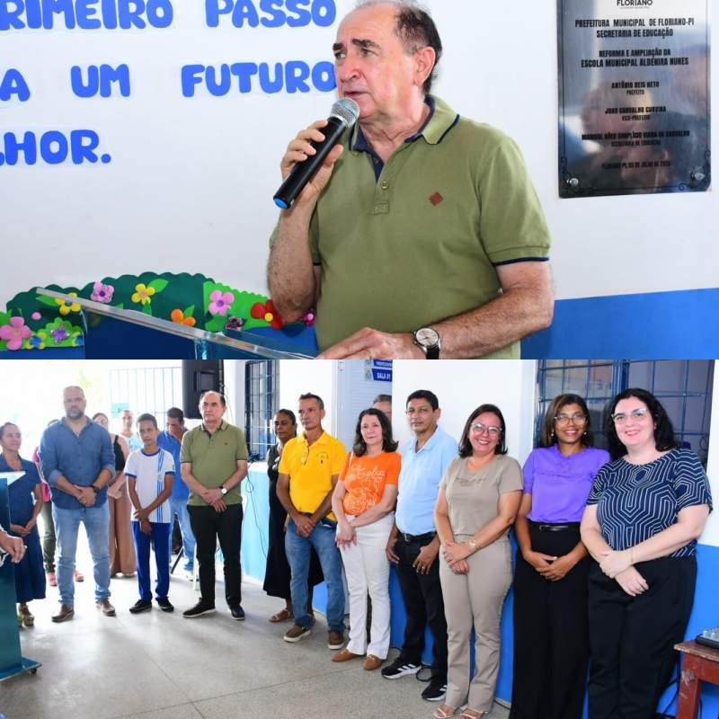 Abertura do período letivo na Escola Aldenira Nunes - Foto: Prefeitura de Floriano