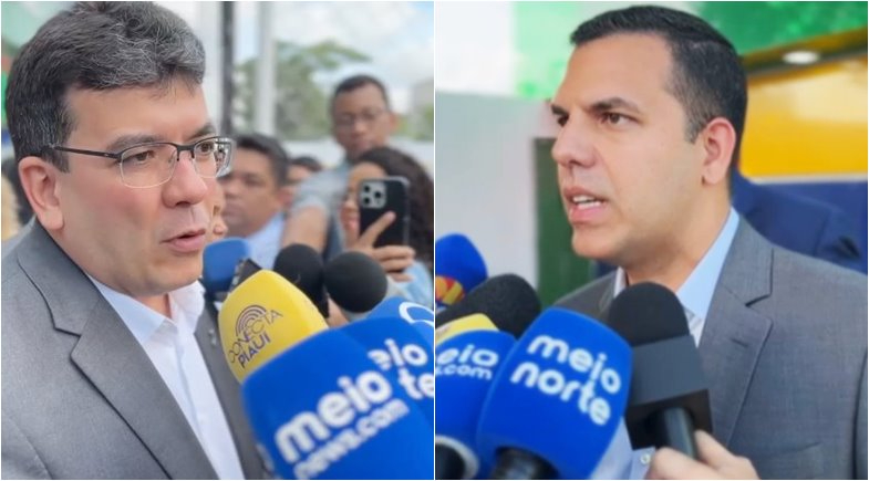 Governador Rafael Fonteles e Secretário de Estado da Educação, Rodrigo Torres | Reprodução