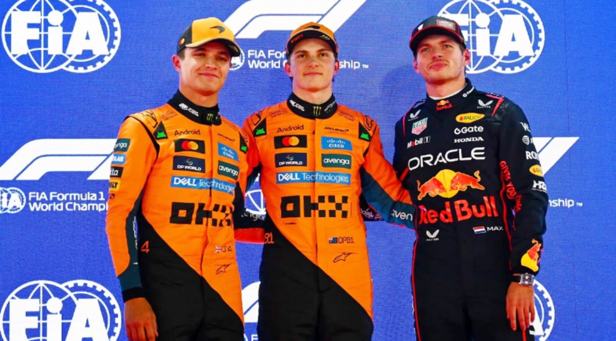 Lando Norris, Oscar Piastri e Max Verstappen na disputa pelo título mundial da Fórmula 1 | Foto: Divulgação/Fórmula 1