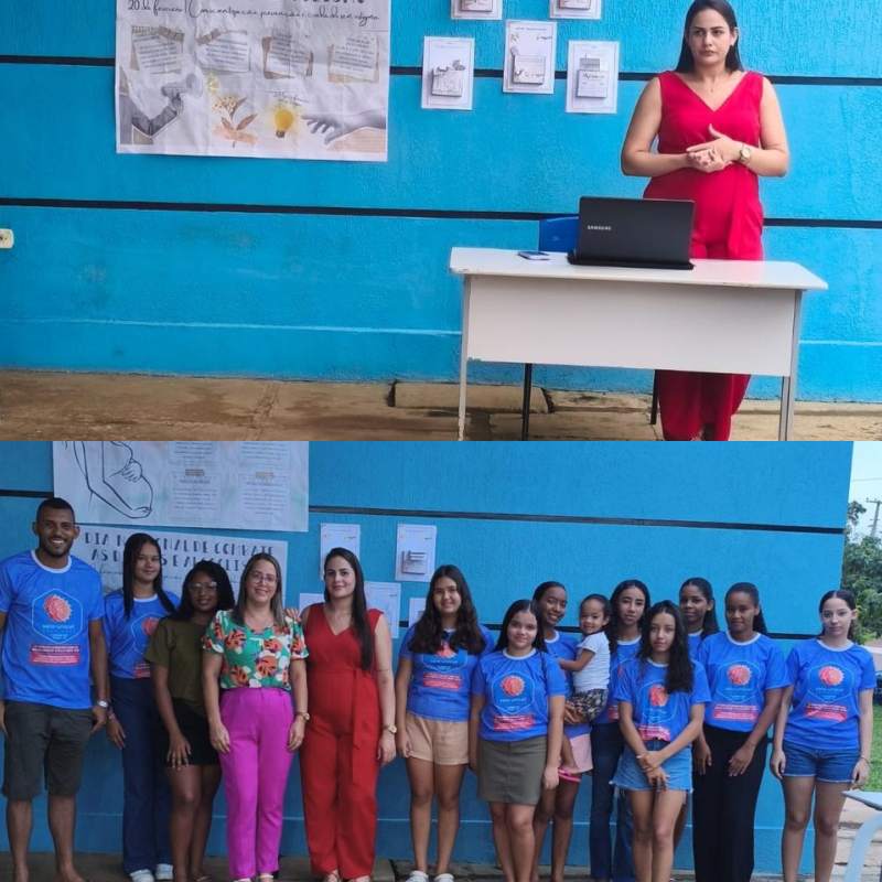  Roda de conversa conduzida pela psicóloga da equipe eMulti, Ana Gláucya - Foto: Prefeitura de Tanque do Piauí 