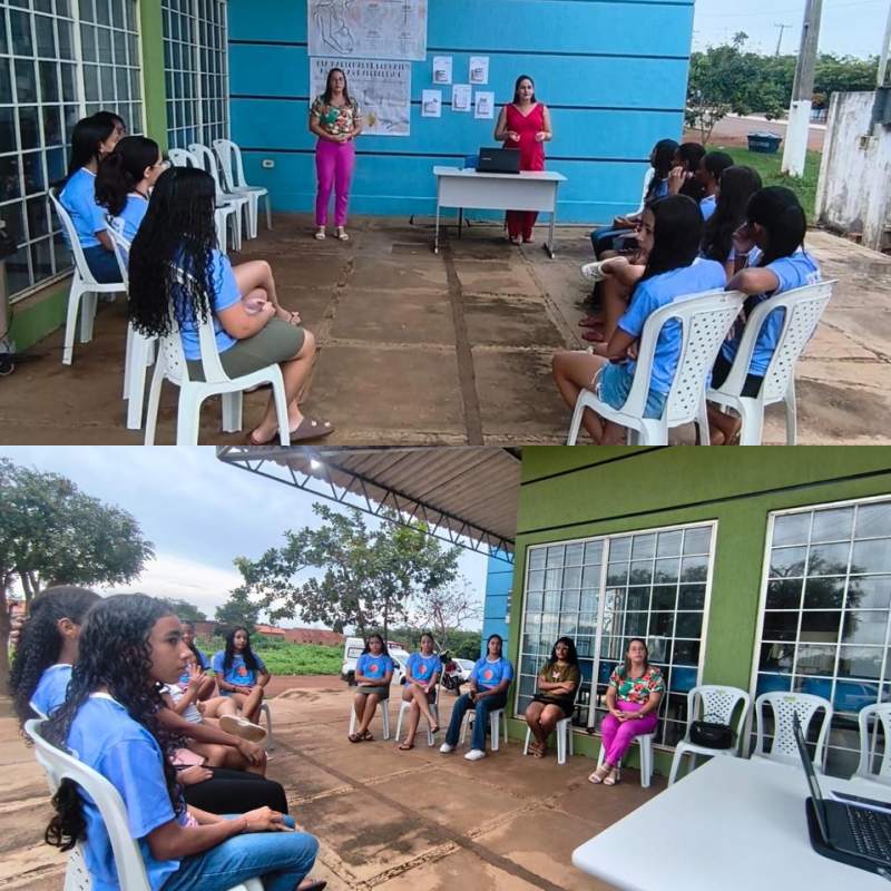 Adolescentes do NUCA participam de roda de conversa sobre prevenção e saúde - Foto: Prefeitura de Tanque do Piauí