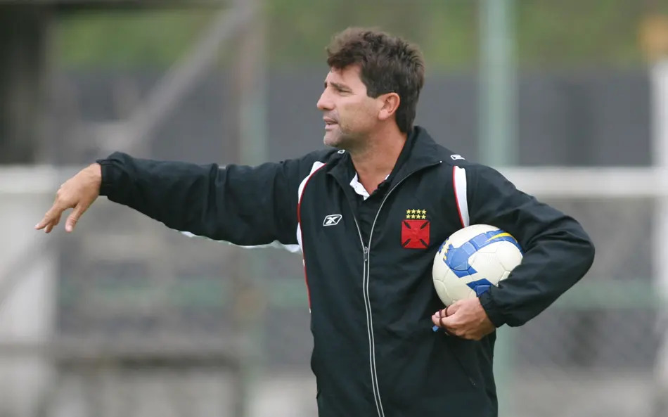 Renato Gaúcho em treino durante sua segunda passagem no Vasco - Foto: Cleber Mendes/Lancepress