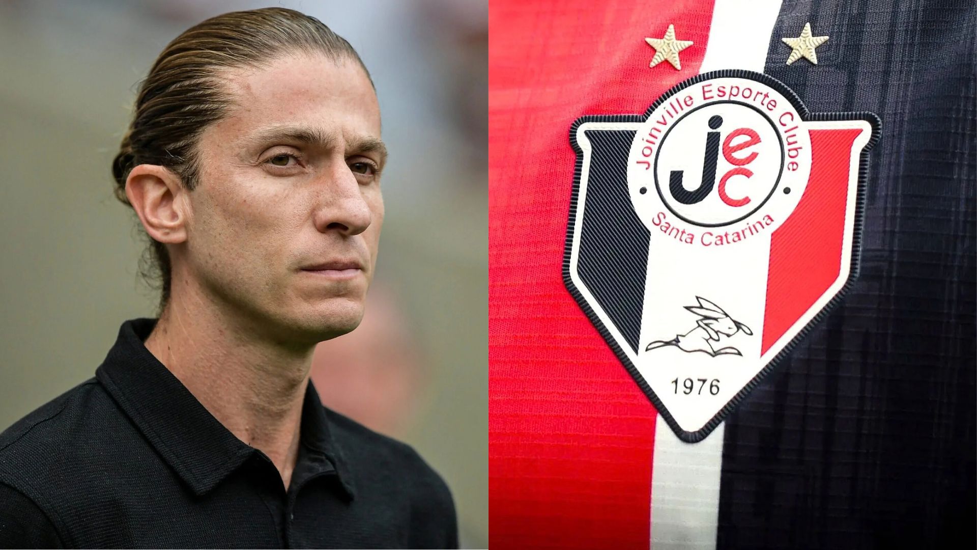 Filipe Luís é procurado pelo presidente interino do Joinville - Foto: Thiago Ribeiro/AGIF // Reprodução/Joinville EC