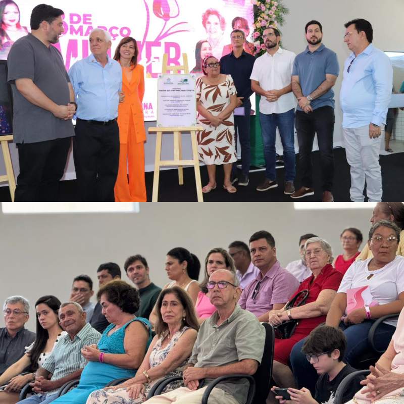 Autoridades e comunidade participaram da inauguração da nova escola - Divulgação/ASCOM