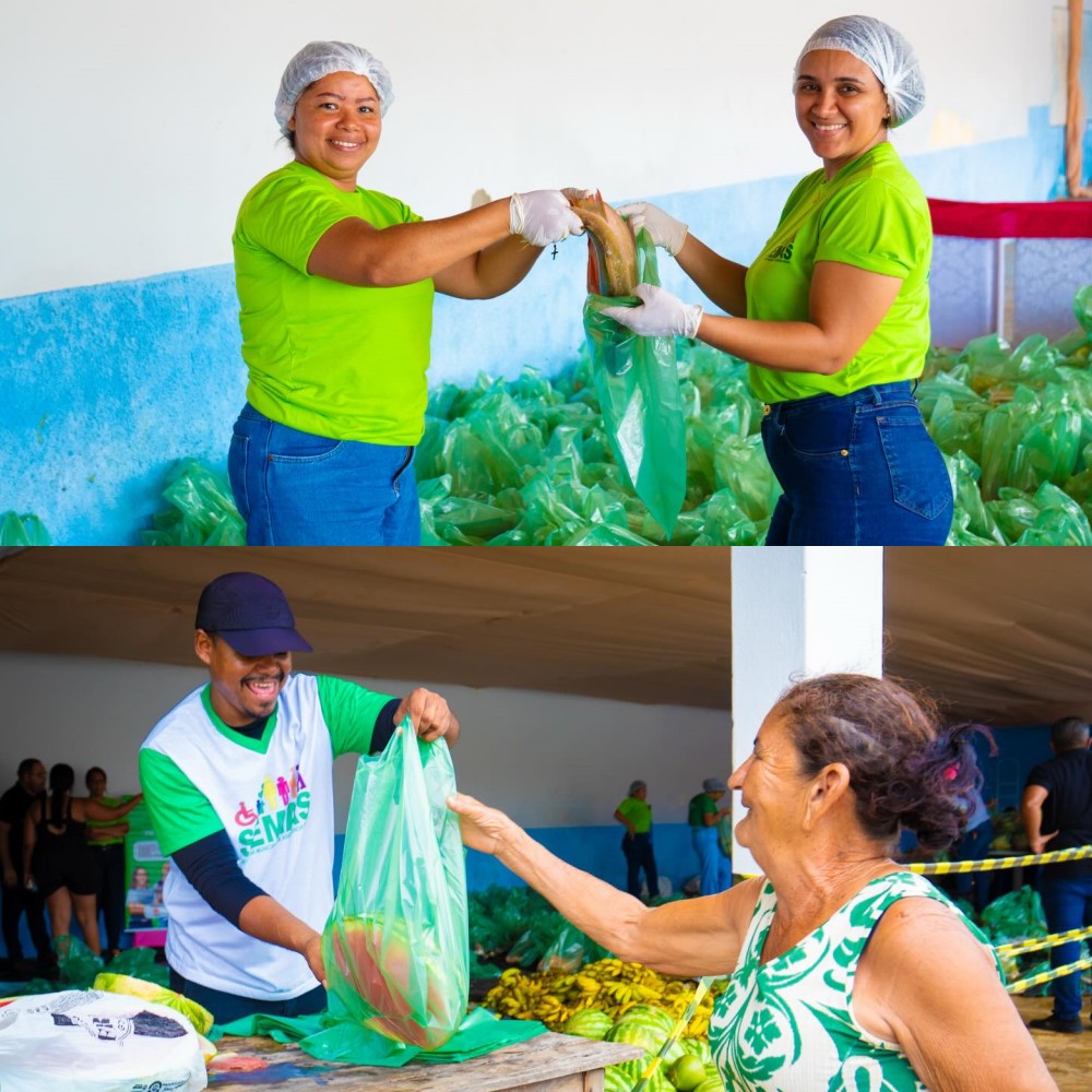 Mais de 4 toneladas de alimentos são entregues à população em Colônia do Piauí | Divulgação/Ascom