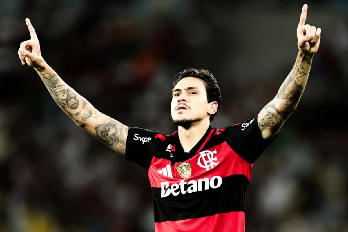 Pedro fez dois gols, um deles antológico (Foto: Reprodução/ Gilvan de Souza/Flamengo)