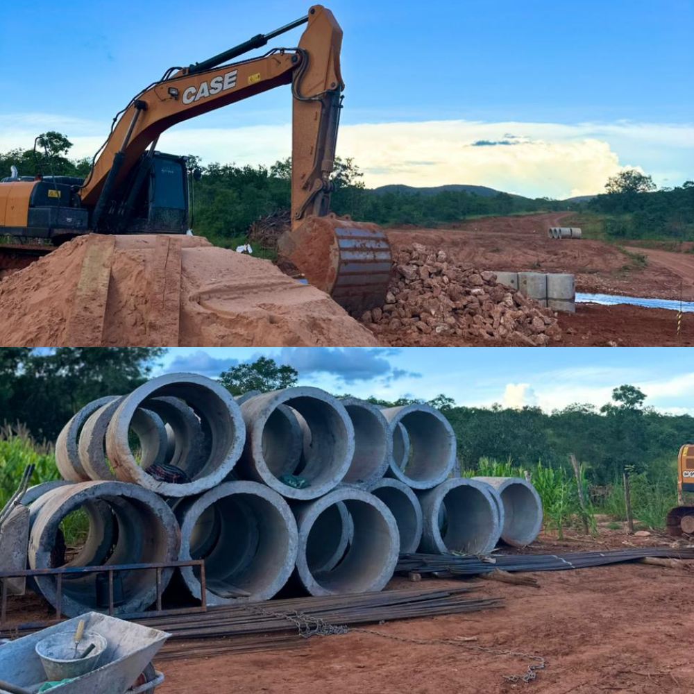 Construção de segunda ponte sobre o Riacho do Pico avança em São Gonçalo do Gurguéia | Divulgação/Ascom
