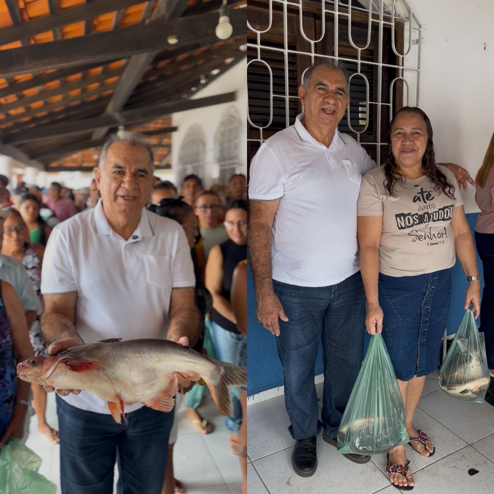 Tradicional distribuição de peixes beneficia população de Pau D’Arco do Piauí | Divulgação/Ascom