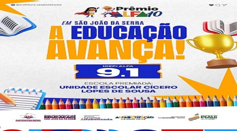 São João da Serra alcança destaque com IDEPI Alfa 9.1 avança históricamente