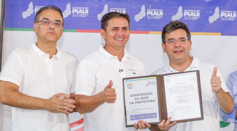Prefeito Hilton Gomes recebe Rafael Fonteles para inaugurações e novos projetos