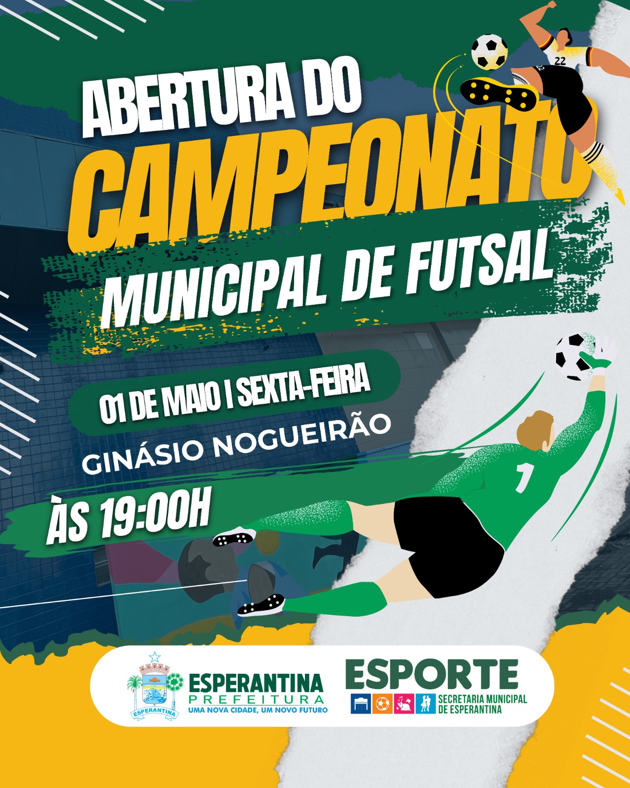 Prefeitura de Esperantina inicia Campeonato Municipal de Futsal e fortalece o esporte local - Divulgação/ASCOM