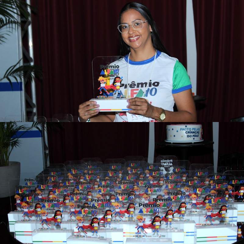 Educação de Hugo Napoleão recebe prêmio Alfa-10 durante solenidade em Teresina - Divulgação/ASCOM