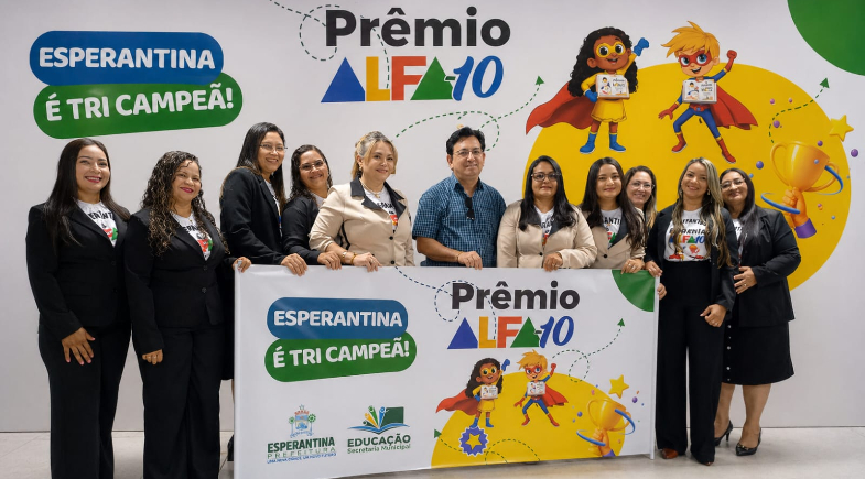Esperantina consolida liderança na educação e conquista tricampeonato do Prêmio Alfa-10