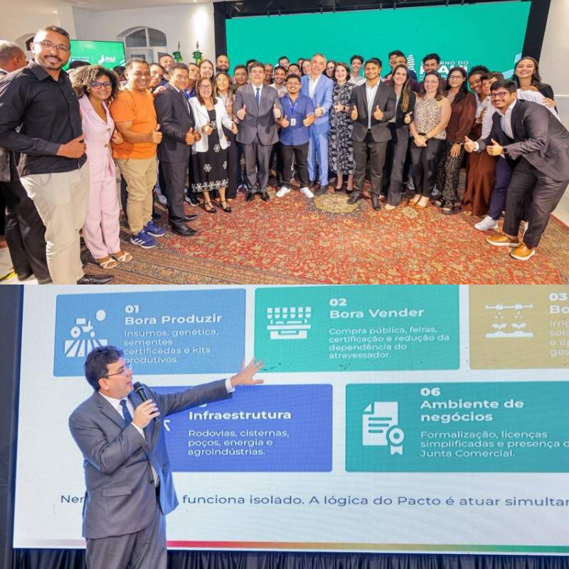 Representantes municipais participaram do lançamento do Projeto Pactos pela Economia - Foto: Prefeitura de Campo Largo