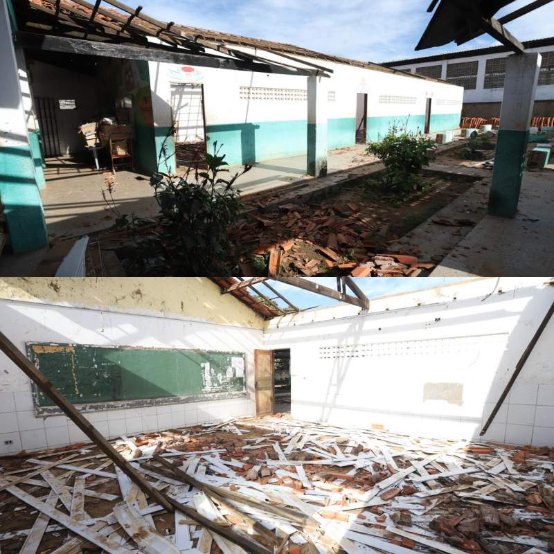 Obras de reforma e ampliação da Escola Enir Guerra seguem em ritmo acelerado em Curimatá - Imagem 1