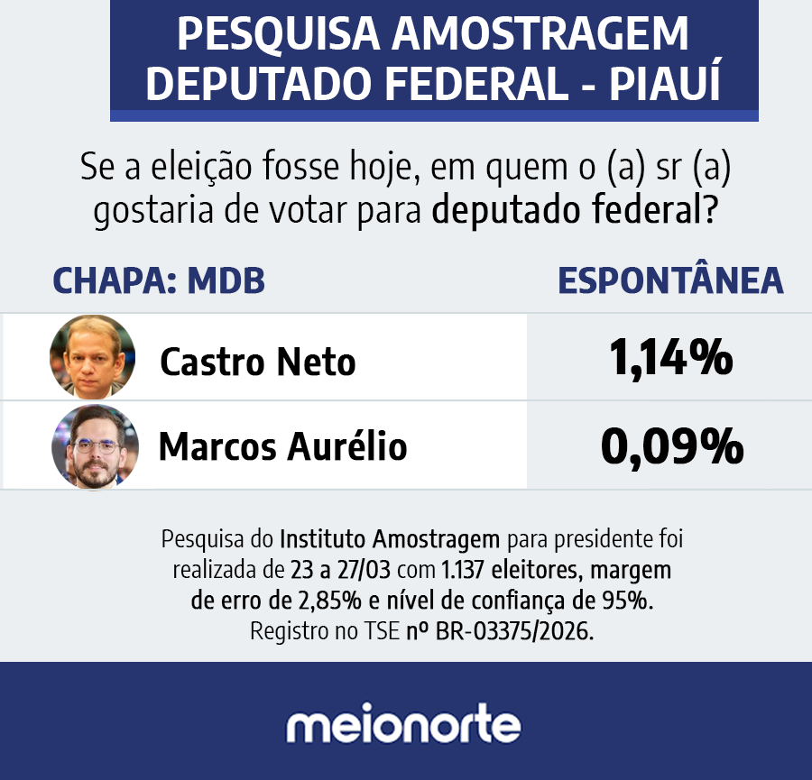 Pesquisa Amostragem: Veja resultado em cada chapa para deputado federal no Piauí - Imagem 4