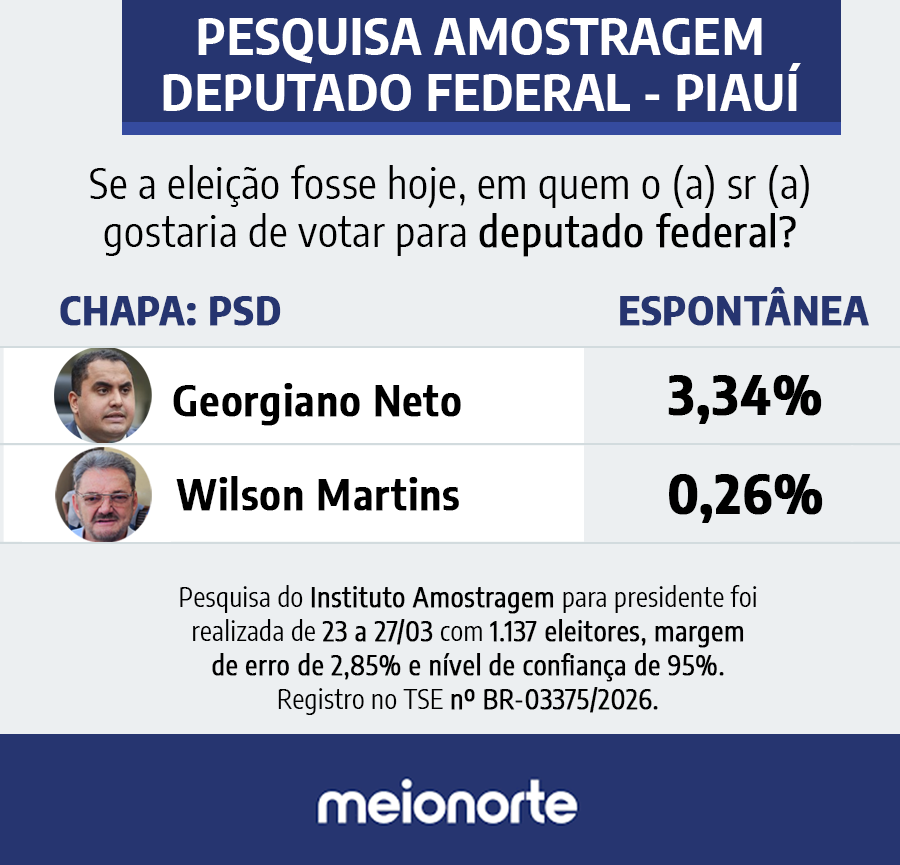 Pesquisa Amostragem: Veja resultado em cada chapa para deputado federal no Piauí - Imagem 2