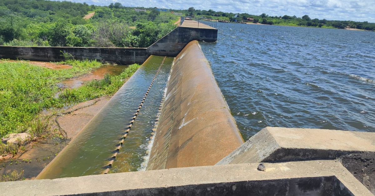 Barragem do Estreito (Foto: Reprodução/ Ascom Sedec) 
