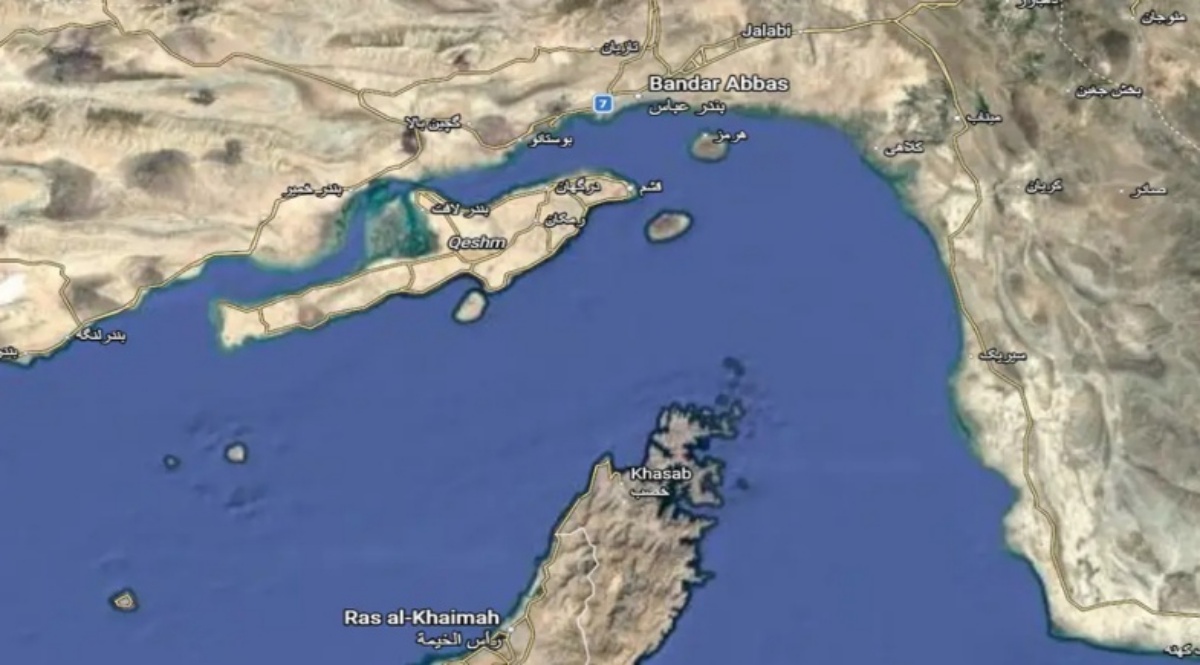 Estreito de Ormuz | Foto: Reprodução/ Google Maps