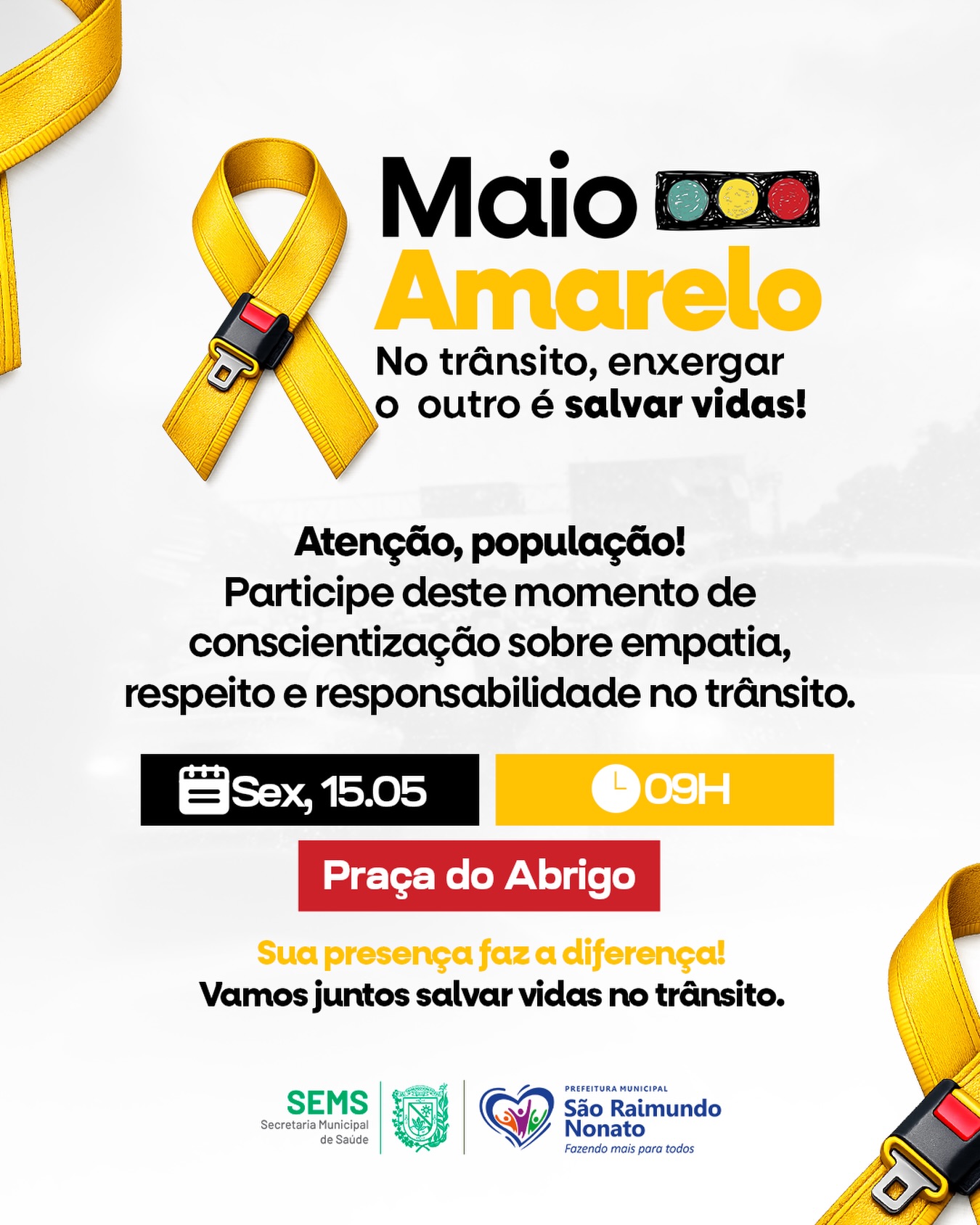 Maio Amarelo mobiliza conscientização no trânsito em São Raimundo Nonato - Foto: Prefeitura de São Raimundo Nonato