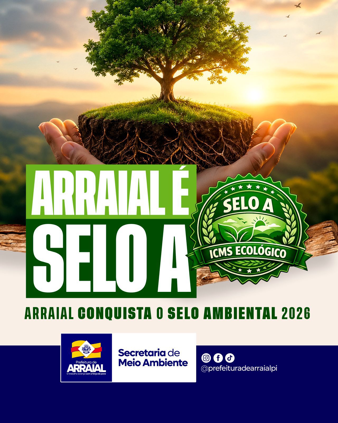 Arraial conquista Selo A do ICMS Ecológico e avança na preservação ambiental  - Foto: Prefeitura de Arraial