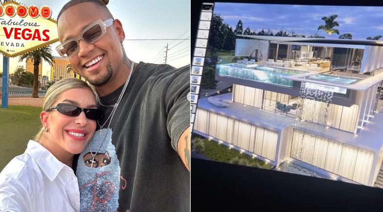 Piscina suspensa e closet gigante: veja detalhes da nova mansão de Léo Santana e Lore Improta