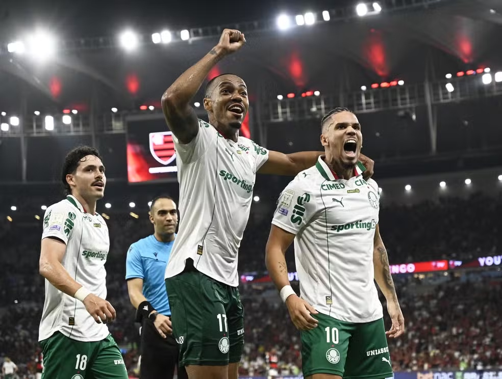 Gol de Paulinho em Flamengo x Palmeiras | Foto: André Durão
