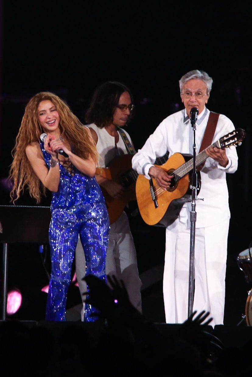 Shakira e Caetano Veloso Dilson Silva (AgNews)