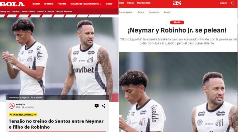 Briga entre Neymar e Ronaldinho repercute internacionalmente - Foto: Reprodução 