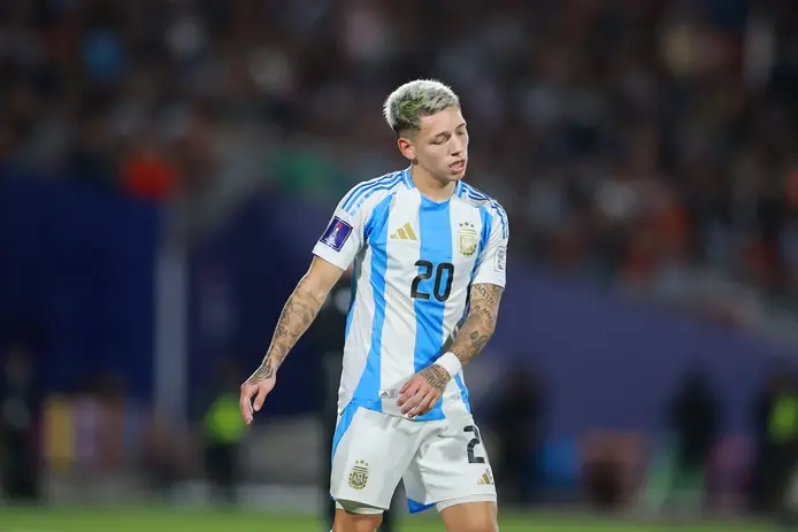 Prestianni tem apenas uma convocação pela seleção principal da Argentina - Foto: Hector Vivas/FIFA
