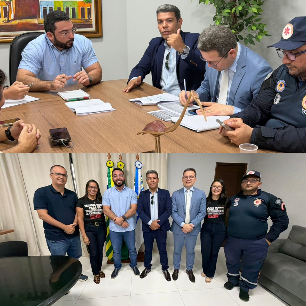 Francisco Emanuel firma acordo histórico para implantação do PCCR da Enfermagem em Parnaíba | Divulgação/Ascom