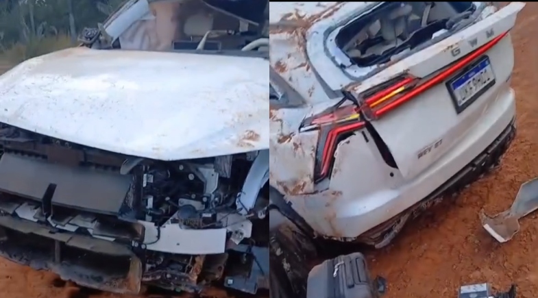 Imagens mostram a destruição após acidente com prefeito de Tamboril; professora morre