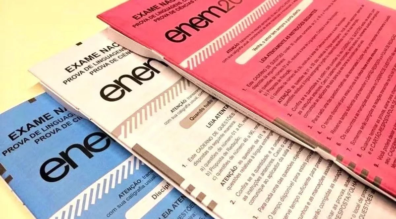 Cadernos de provas do Enem | Divulgação/MEC
