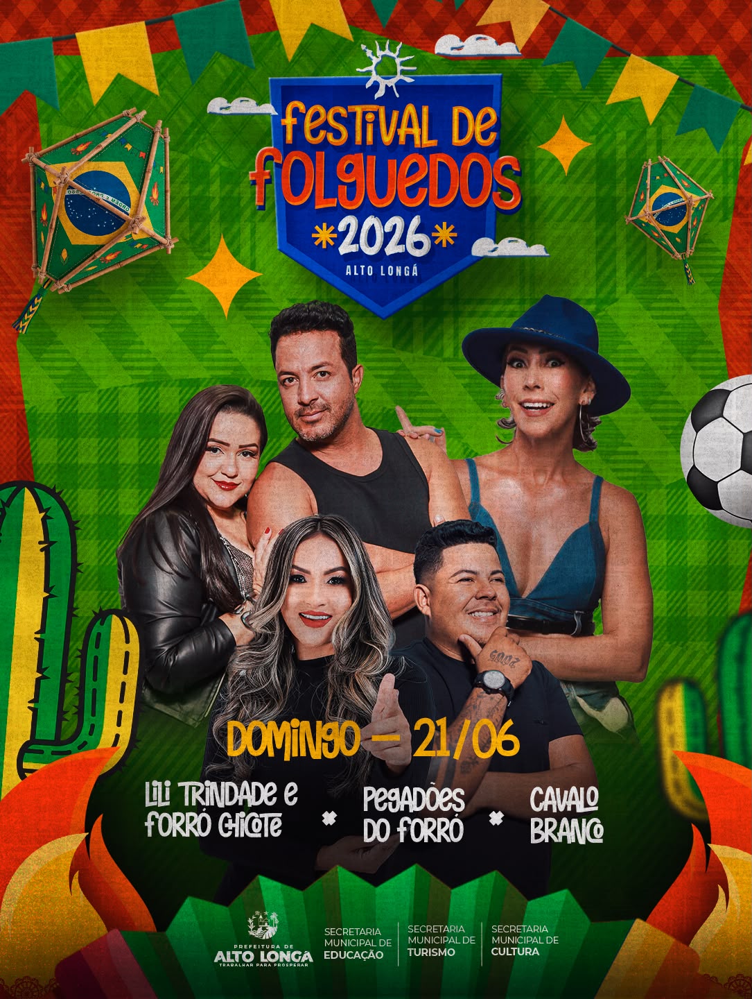 Programação do Festival de Folguedos 2026 - Divulgação/ASCOMProgramação do Festival de Folguedos 2026 - Divulgação/ASCOM