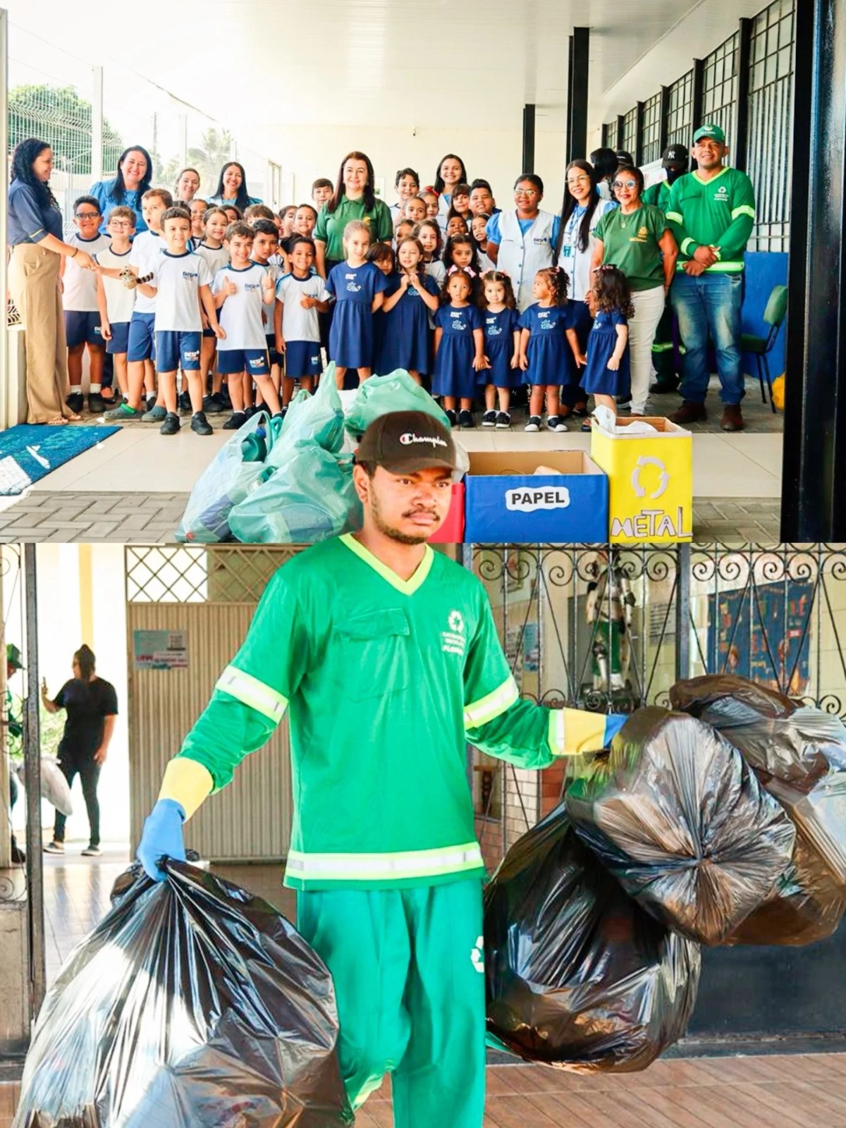 Arrecadação de mais de uma tonelada de recicláveis nas escolas - Foto: Prefeitura de FlorianoArrecadação de mais de uma tonelada de recicláveis nas escolas - Foto: Prefeitura de Floriano