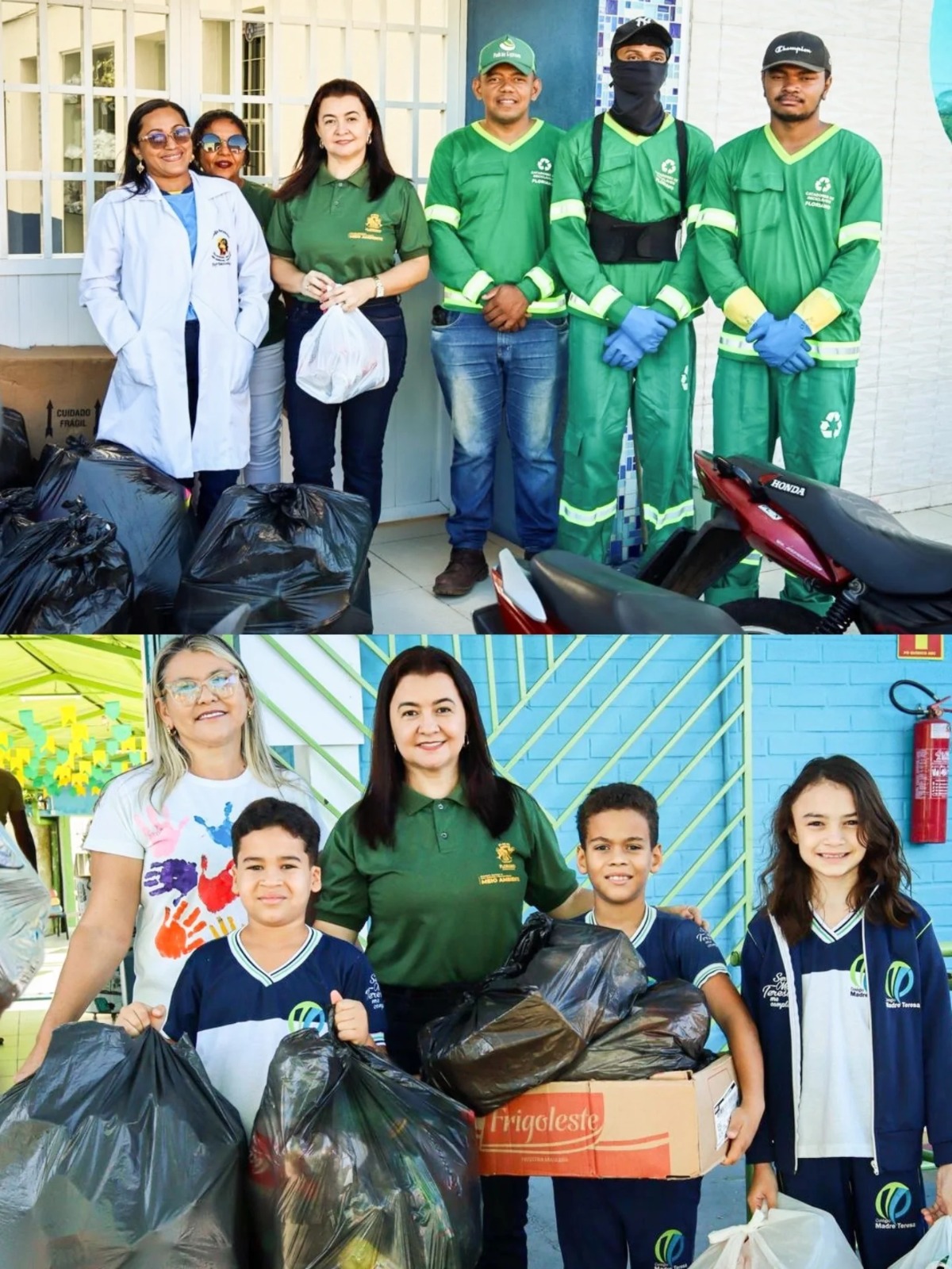 Arrecadação de mais de uma tonelada de recicláveis nas escolas - Foto: Prefeitura de FlorianoArrecadação de mais de uma tonelada de recicláveis nas escolas - Foto: Prefeitura de Floriano