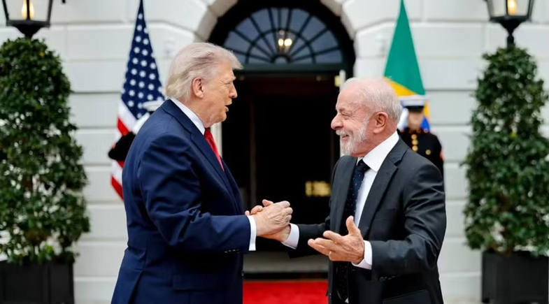 Lula e Trump em encontro na Casa Branca | Ricardo Stuckert/PR