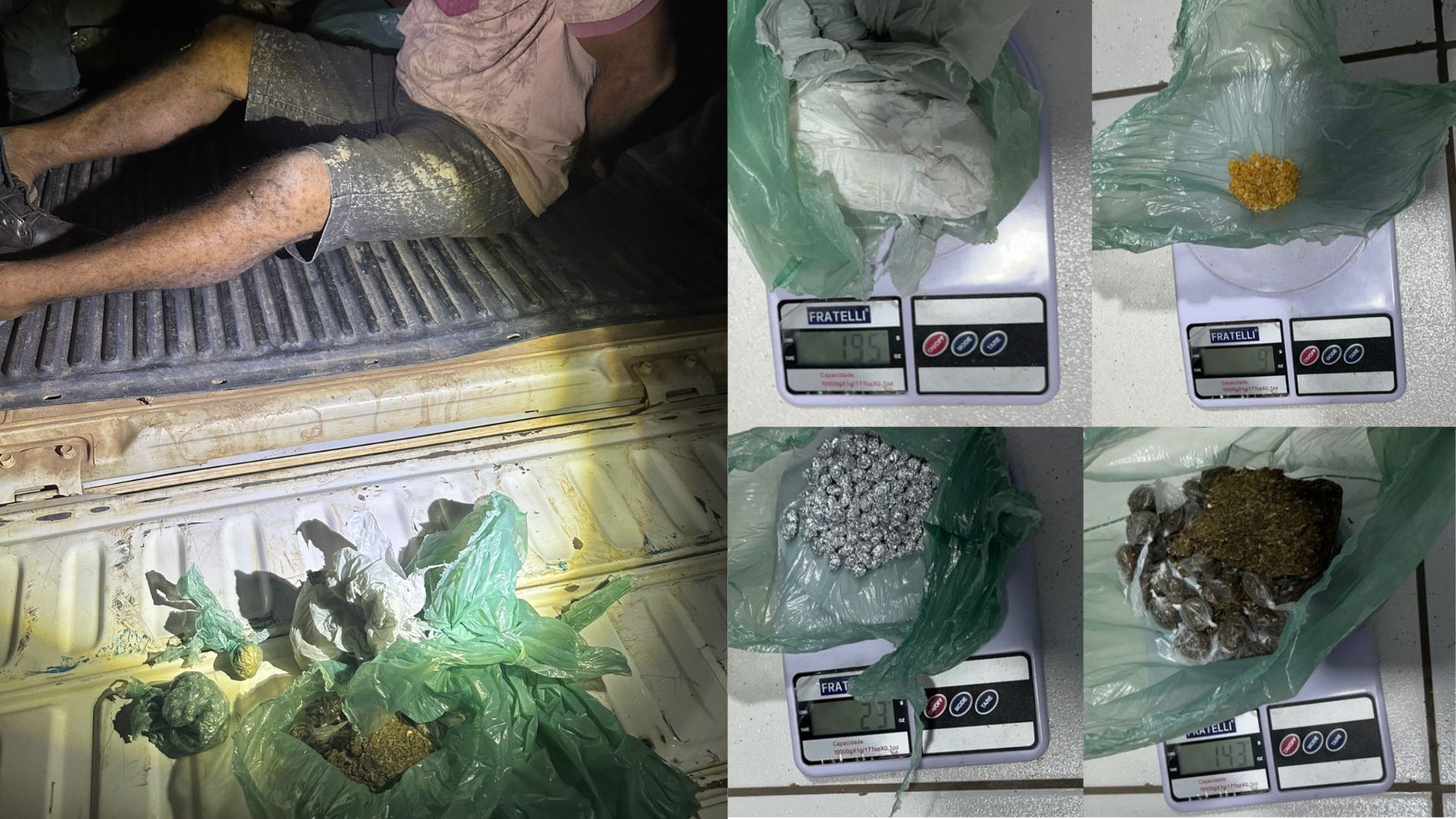 Polícia Militar apreende drogas e conduz suspeitos por tráfico em Canto do Buriti | Foto: Reprodução/PM-PI